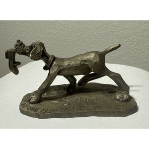 Hallmark Little Gallery Pewter 1975 Dog Figurine No One Else Can Fill Your Shoes